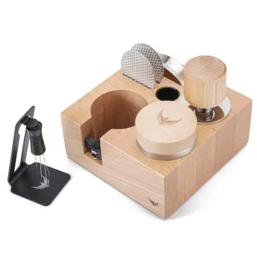 58mm Maple Espresso Tool Kit, product photograph