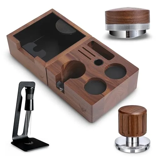 54mm Walnut Espresso Accessories Kit, product photograph