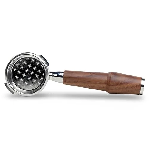 58mm Walnut Bottomless Portafilter, product photograph