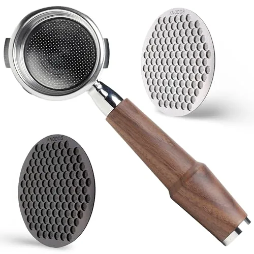 58mm Walnut Bottomless Portafilter Set, product photograph