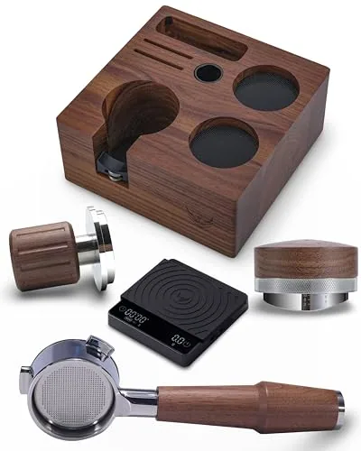 54mm Walnut Complete Espresso Kit, product photograph